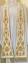 White Preaching Stole